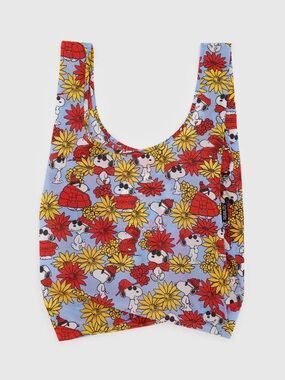 BAGGU x Peanuts Floral Snoopy standard reusable.